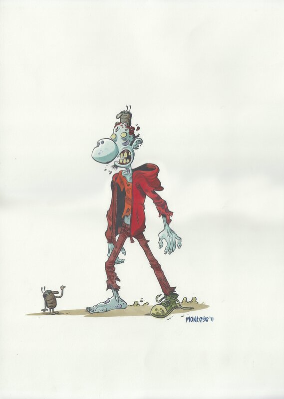 Tato Zombie par Albert Monteys - Illustration originale