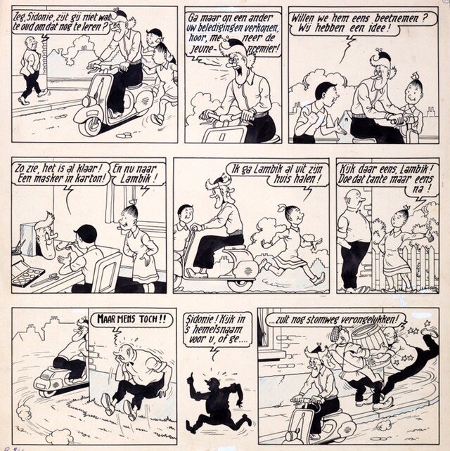 Willy Vandersteen, Karel Boumans, De grappen van Lambik - Les farces de Mr Lambique - Comic Strip