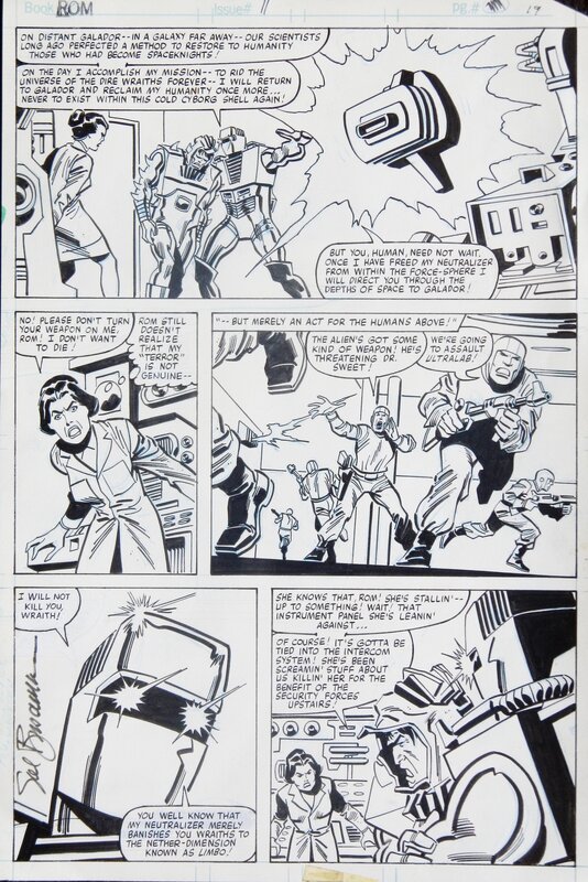 Sal Buscema, Bill Mantlo, Rom Spaceknight issue 11 - Planche originale