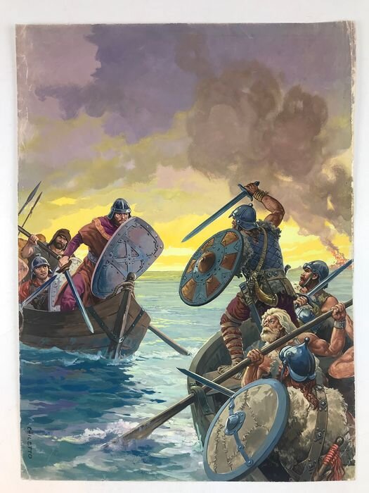 Les Normands by Franco Chiletto - Original Illustration