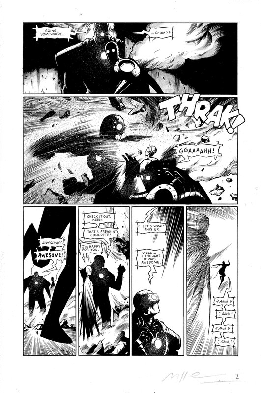 En vente - Sarcophage par Mike Huddleston, Phil Hester - Planche originale