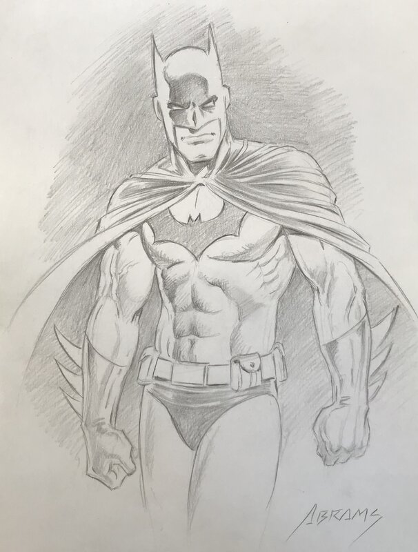 Batman par Paul Abrams - Illustration originale