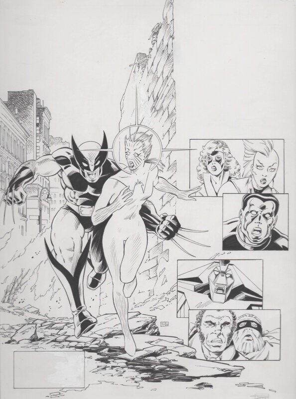 Couverture les étranges X-men de Ciro Tota - Original Cover