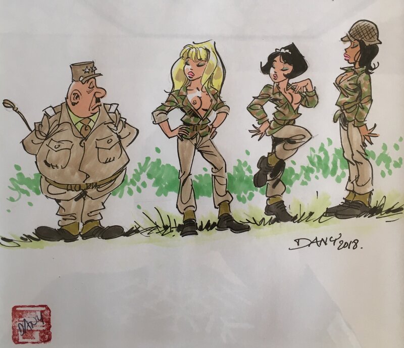 Service militaire par Dany - Illustration originale