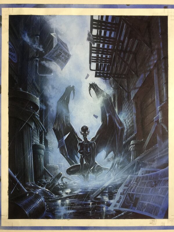 L’Ange noire by Olivier Ledroit - Original Illustration