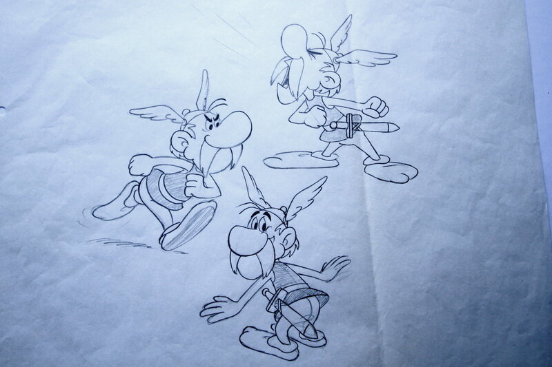 Asterix Le Gaulois by Albert Uderzo, René Goscinny, Studios Idéfix, Studios Belvision - Original art