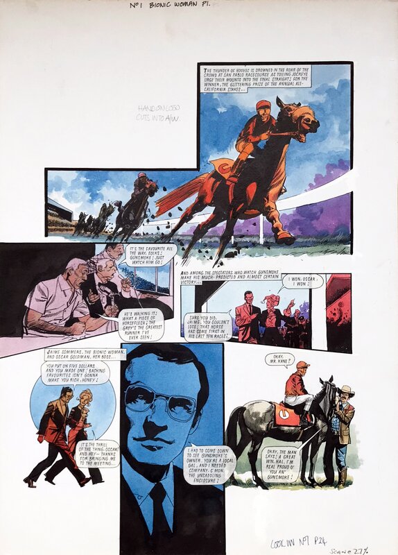 John M. Burns, Bionic Woman LOOK IN #01 p01 - Comic Strip