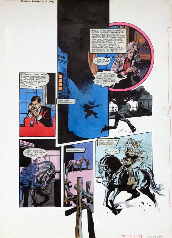John M. Burns, Bionic Woman LOOK IN #01 p01 - Comic Strip
