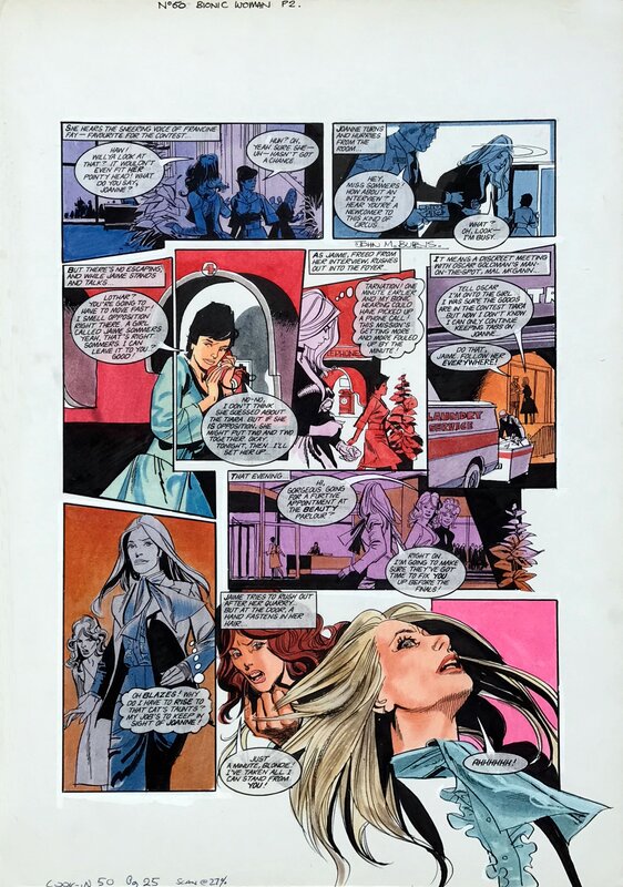 John M. Burns, Bionic Woman LOOK IN #50 p02 - Comic Strip