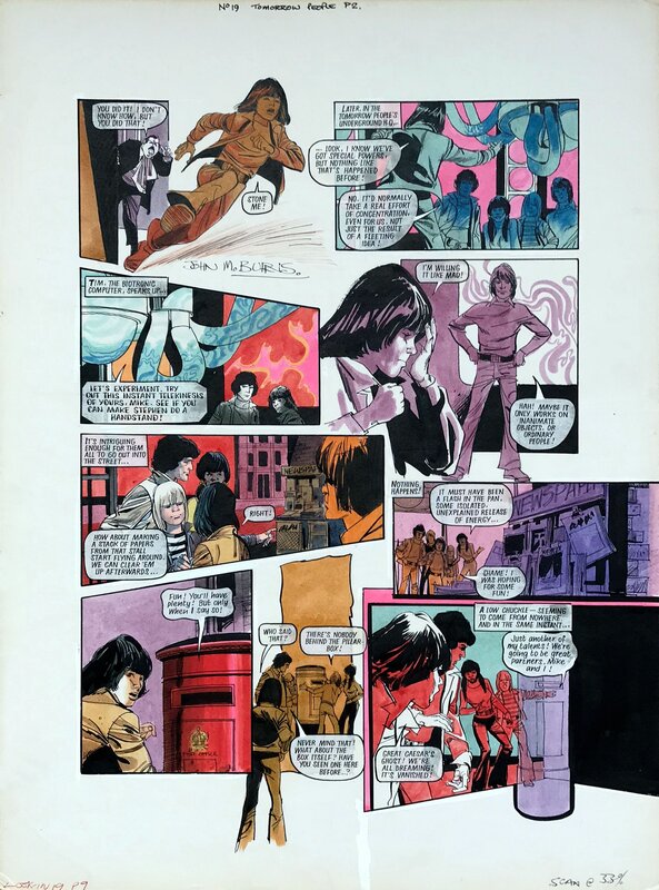 John M. Burns, Tomorrow People LOOK IN #19 p02 - Planche originale