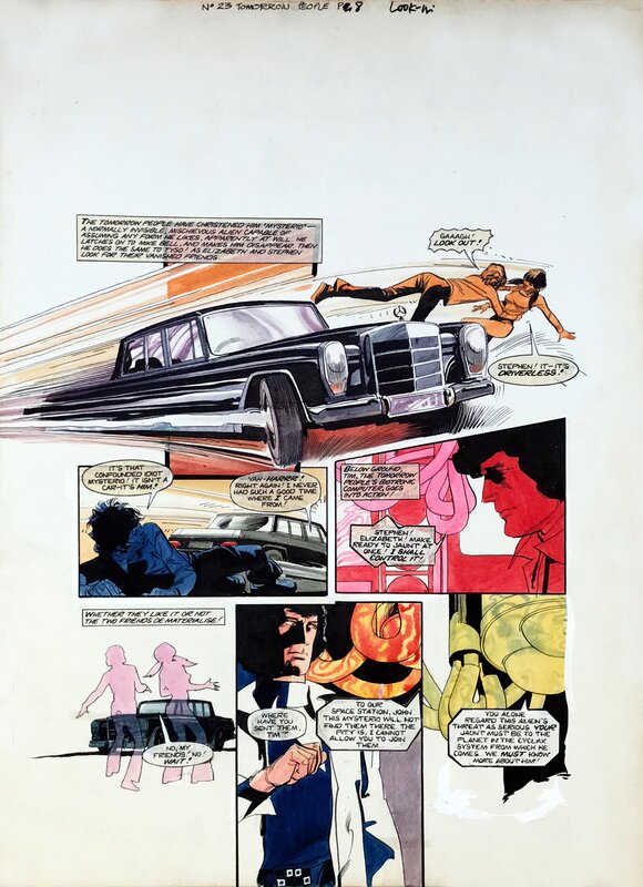 John M. Burns, Tomorrow People LOOK IN #23 p08 - Planche originale