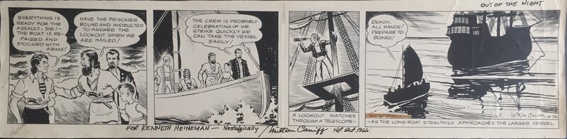 Dicky Dare by Milton Caniff - Original art