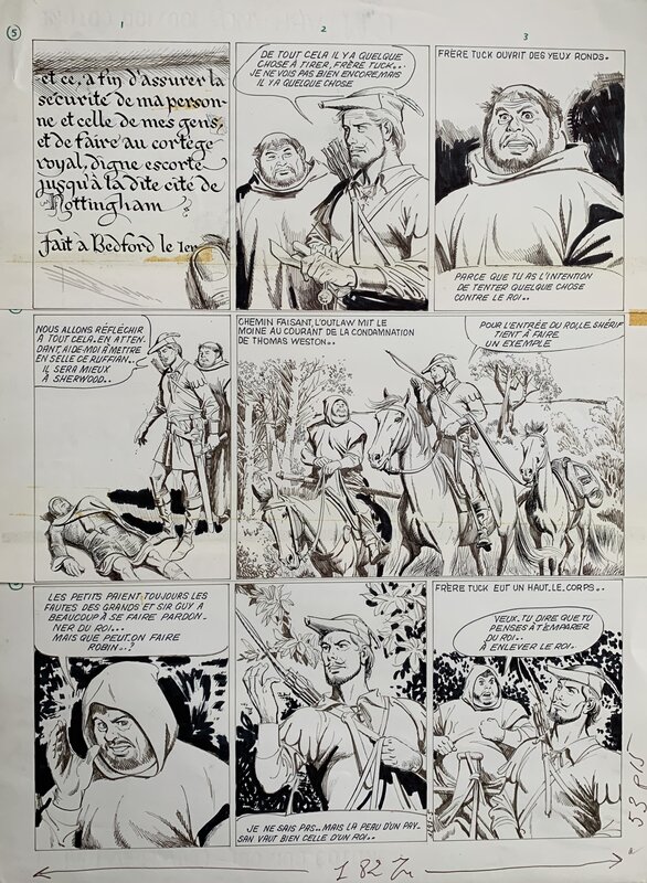 Robin  Des Bois par Eduardo Coelho, Jean Ollivier - Planche originale