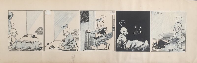 Professeur Nimbus par André Daix - Planche originale