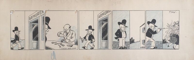 Professeur Nimbus par André Daix - Planche originale