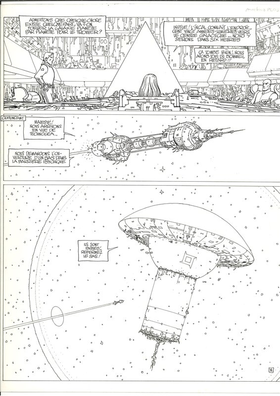 Moebius, Incal / CE QUI EST EN HAUT - Planche originale