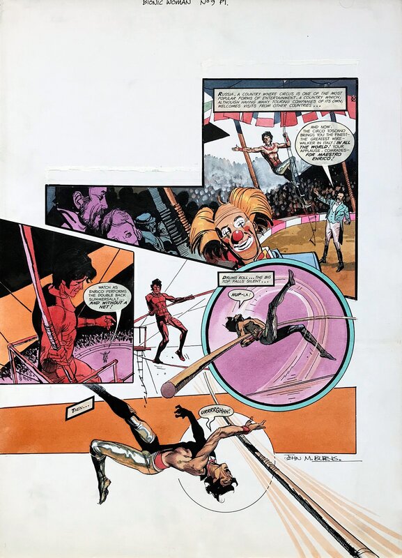 John M. Burns, Bionic Woman LOOK IN #09 p01 - Comic Strip