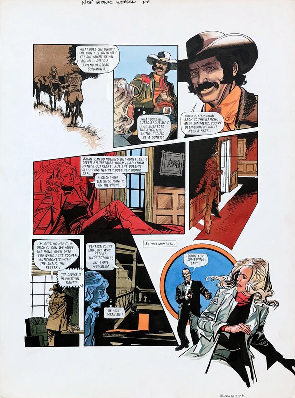 John M. Burns, Bionic Woman LOOK IN #19 p02 - Comic Strip