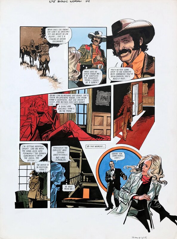 John M. Burns, Bionic Woman LOOK IN #19 p02 - Planche originale