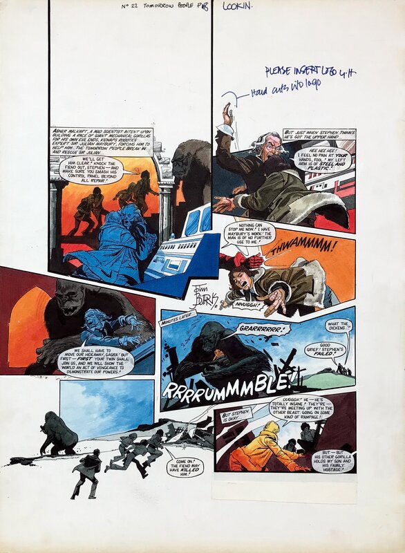 John M. Burns, Tomorrow People LOOK IN #22 p08 - Planche originale