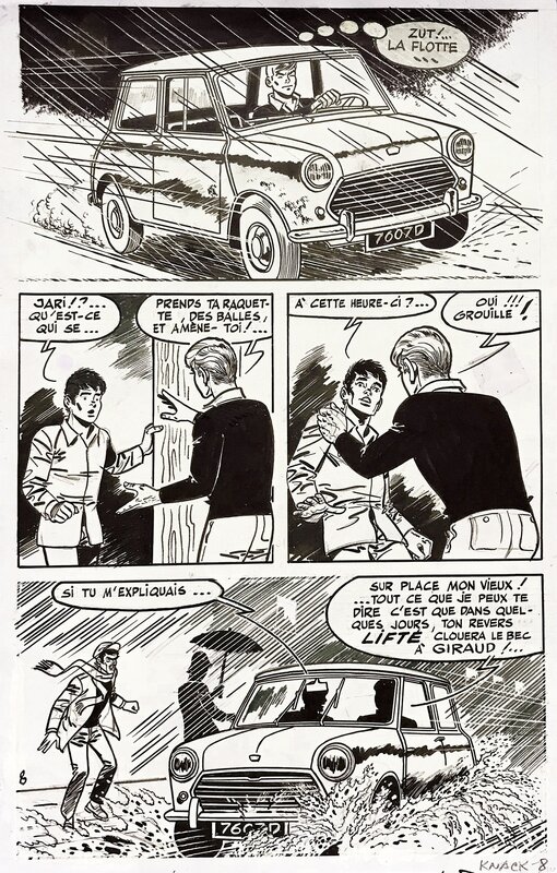 Jari • Le Knack #8 par Raymond Reding - Planche originale