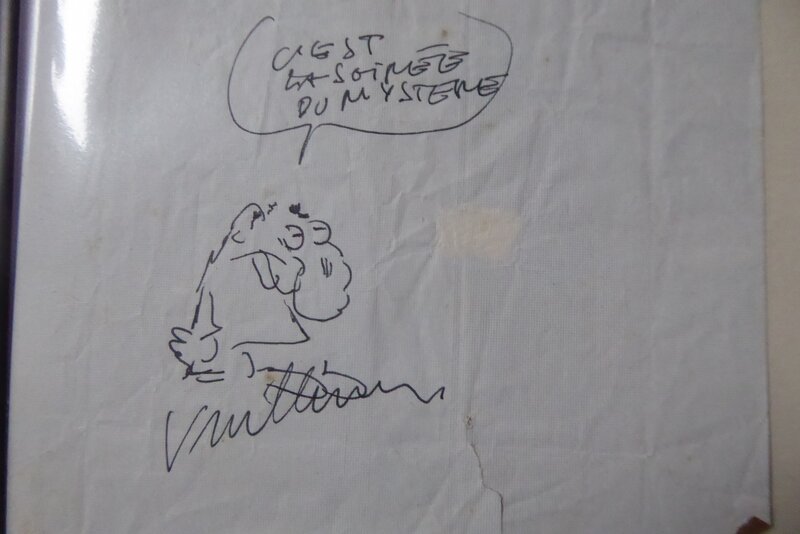Philippe Vuillemin, Dedicace sur paquet de cigarette au bar a angouleme - Sketch