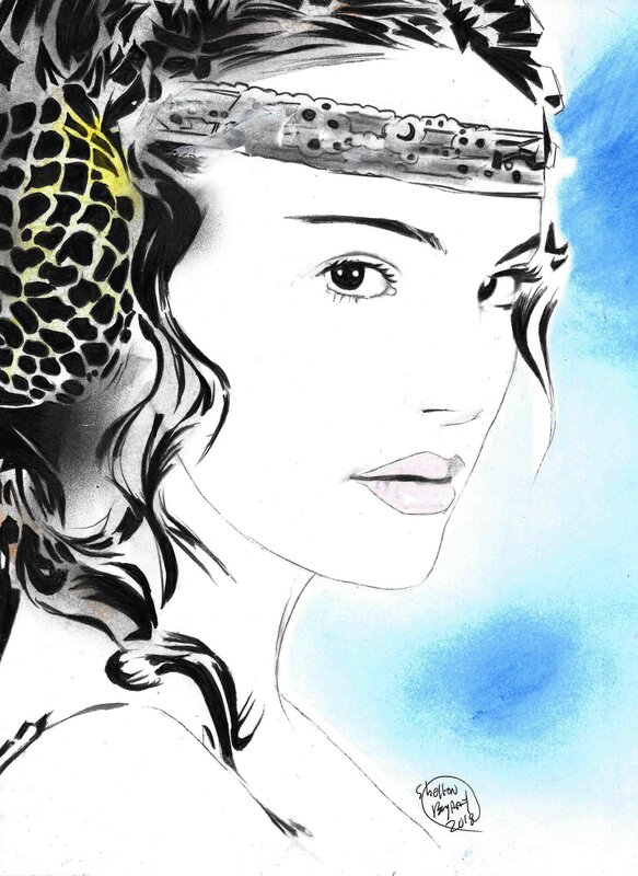 Shelton Bryant, Padmé Amidala (Natalie Portman) - Original Illustration
