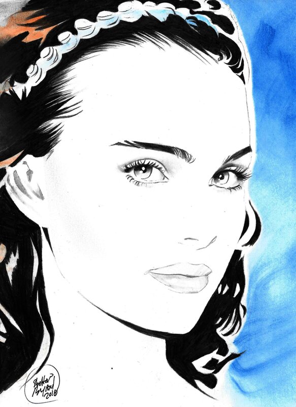 Shelton Bryant, Padmé Amidala (Natalie Portman) - Original Illustration