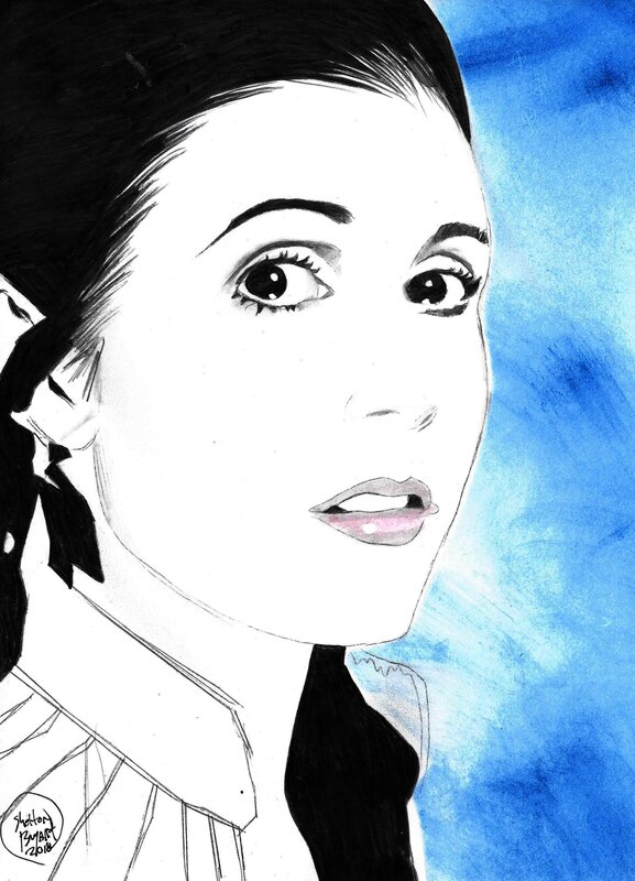 Princess Leia par Shelton Bryant - Illustration originale