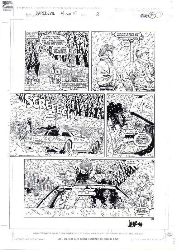 John Romita Jr., Al Williamson, Frank Miller, Daredevil Man Without Fear by Romita Jr. - Comic Strip