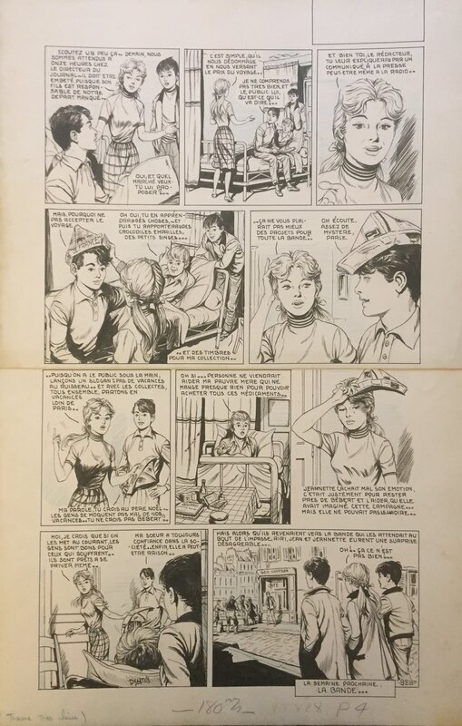 Jean et Jeannette par René Deynis - Planche originale