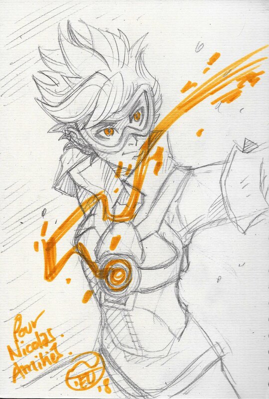 Tracer (Overwatch) by Emmanuel Nhieu - Sketch