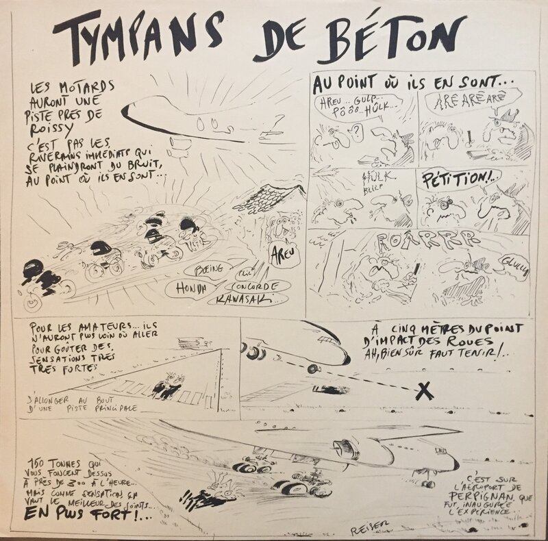 Tympans de béton par Jean-Marc Reiser - Planche originale