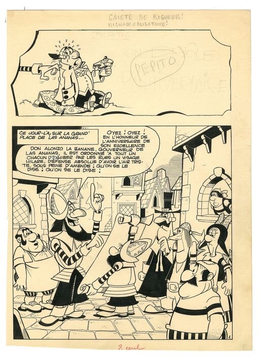 Gérard Lellbach, Luciano Bottaro, Pepito 1 (2ème Série) Page 1 - Planche originale
