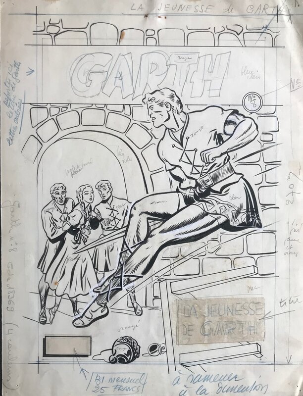 Steve Dowling, Garth n° 8 La jeunesse de Garth - couv - Original Cover