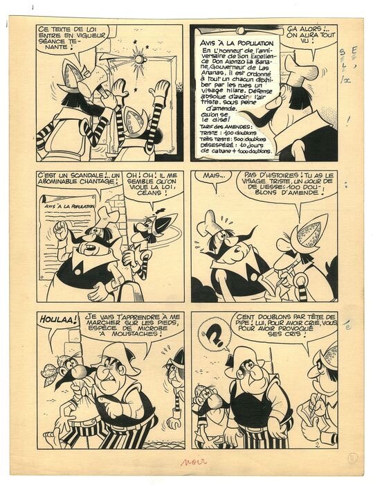 Gérard Lellbach, Luciano Bottaro, Pepito 1 (2ème Série) Page 2 - Planche originale