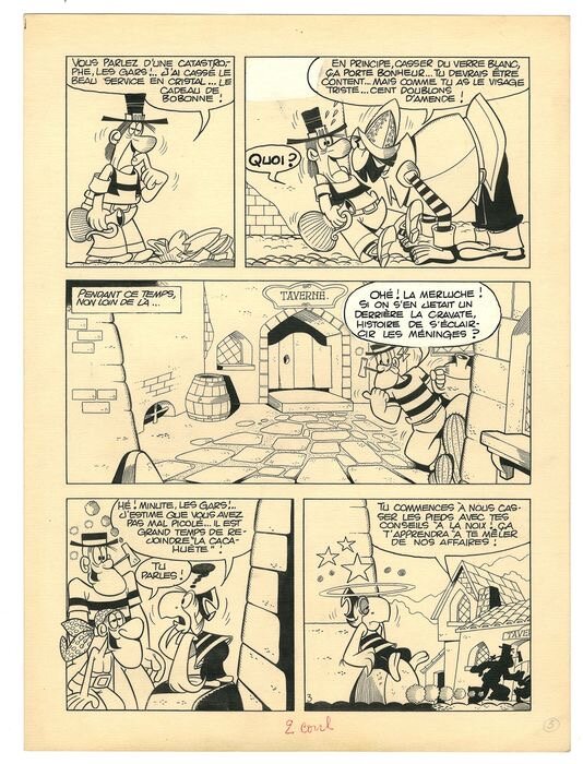 Gérard Lellbach, Luciano Bottaro, Pepito 1 (2ème Série) Page 3 - Planche originale