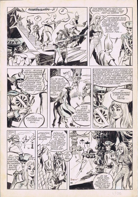 Barbarella by Jean-Claude Forest - Planche originale