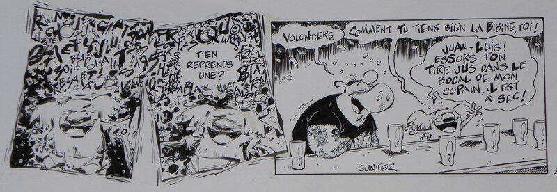 En vente - L’Insoutenable légèreté du slip – Strip n°28 – Simon Léturgie - Planche originale
