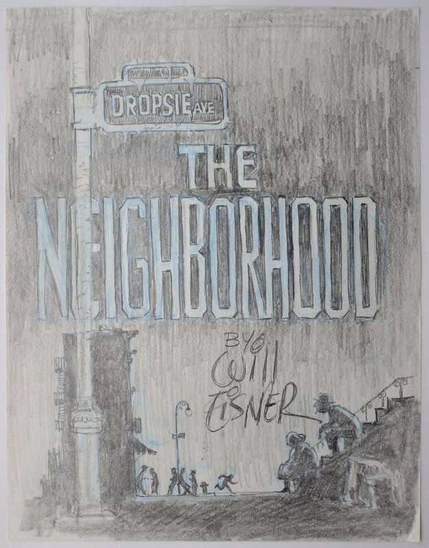 Will Eisner, Dropsie avenue - alternative cover - Original art