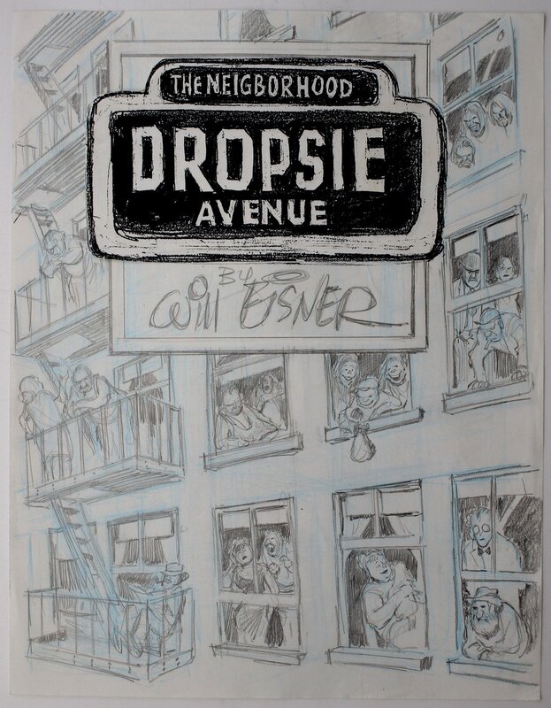 Will Eisner, Dropsie avenue - cover - Original art