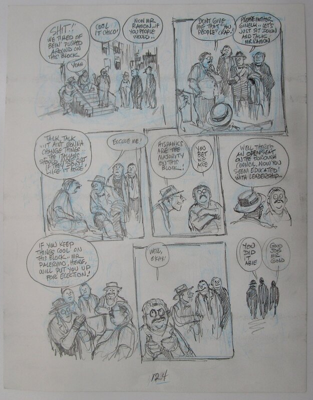 Will Eisner, Dropsie avenue - page 124 - Original art