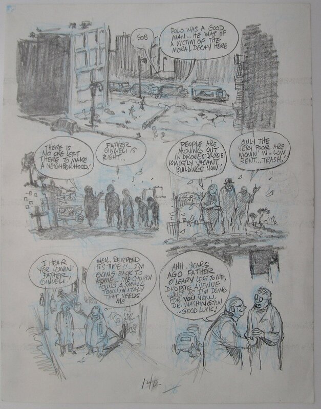 Will Eisner, Dropsie avenue - page 140 - Original art
