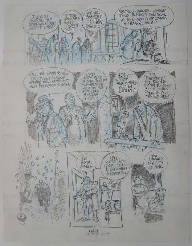 Will Eisner, Dropsie avenue - page 141 - Original art