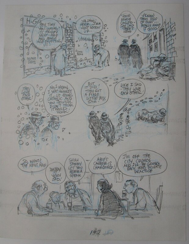 Will Eisner, Dropsie avenue - page 142 - Original art