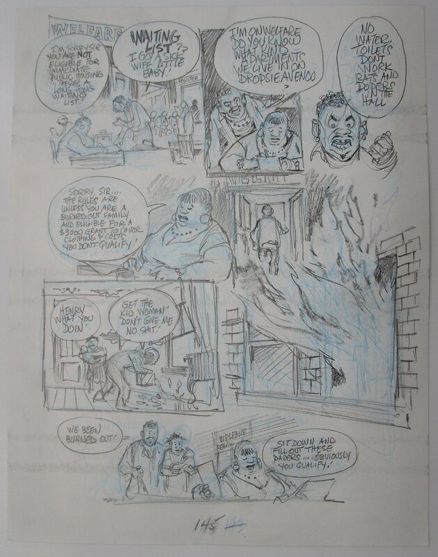 Will Eisner, Dropsie avenue - page 145 - Original art
