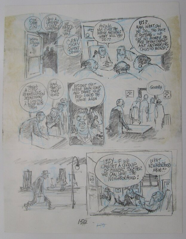 Will Eisner, Dropsie avenue - page 152 - Original art