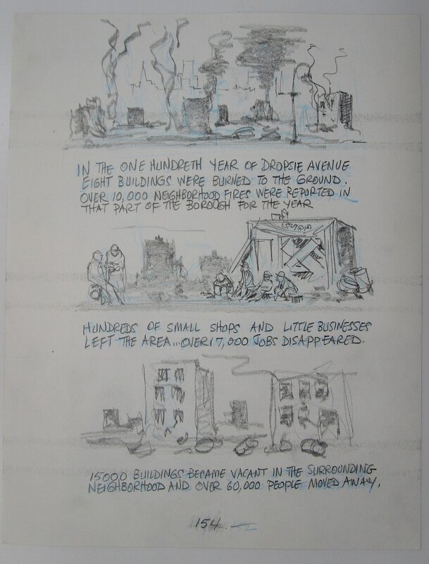 Will Eisner, Dropsie avenue - page 154 - Original art