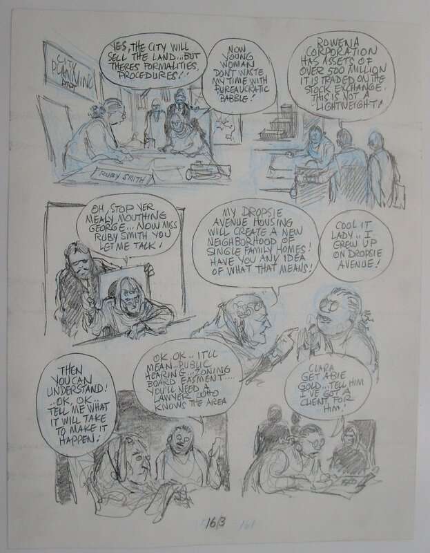 Will Eisner, Dropsie avenue - page 163 - Original art