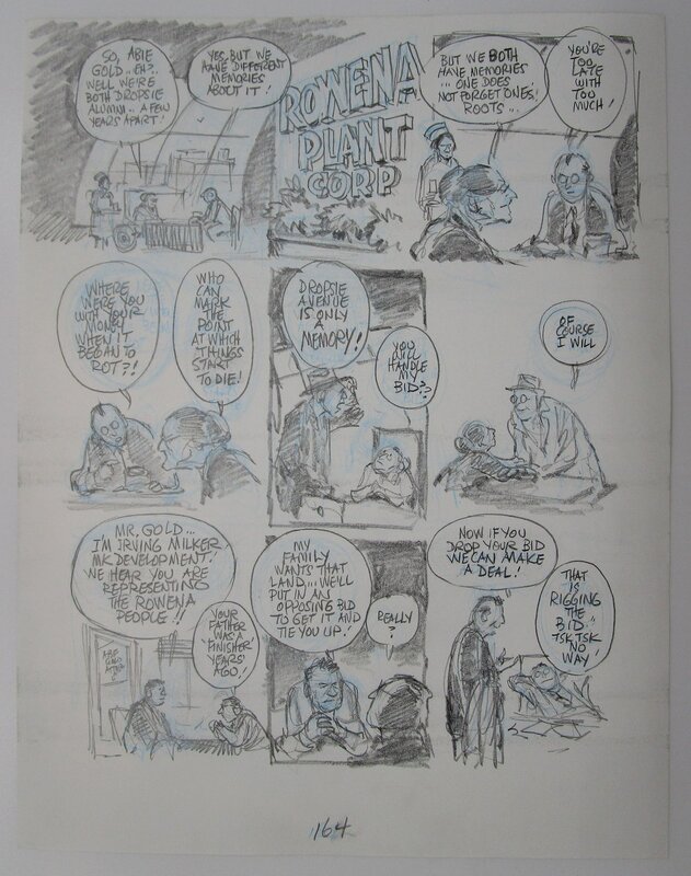 Will Eisner, Dropsie avenue - page 164 - Original art